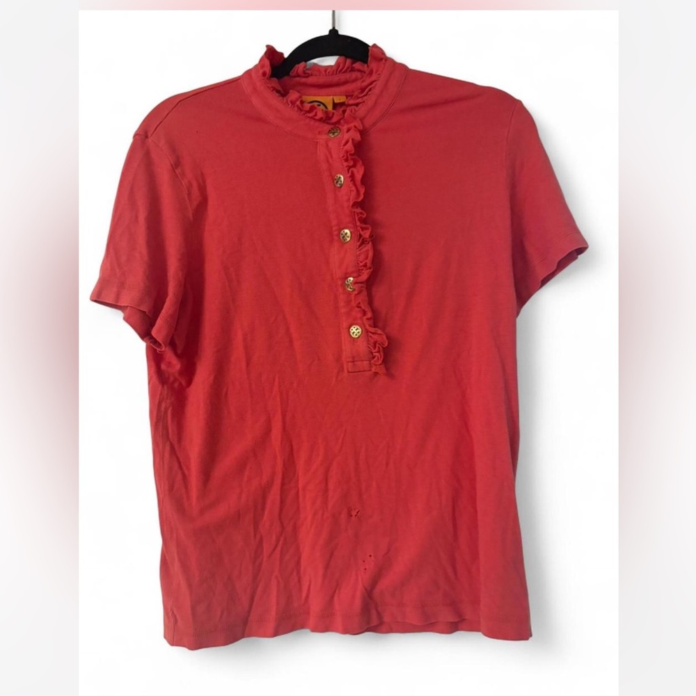 Tory Burch Coral Button Down Shirt